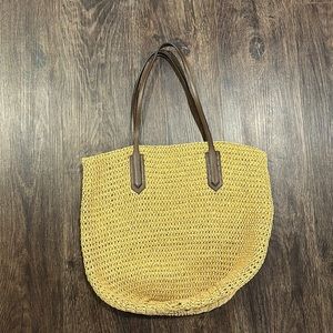 jcrew straw bag
